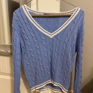 brandy melville blue university sweater